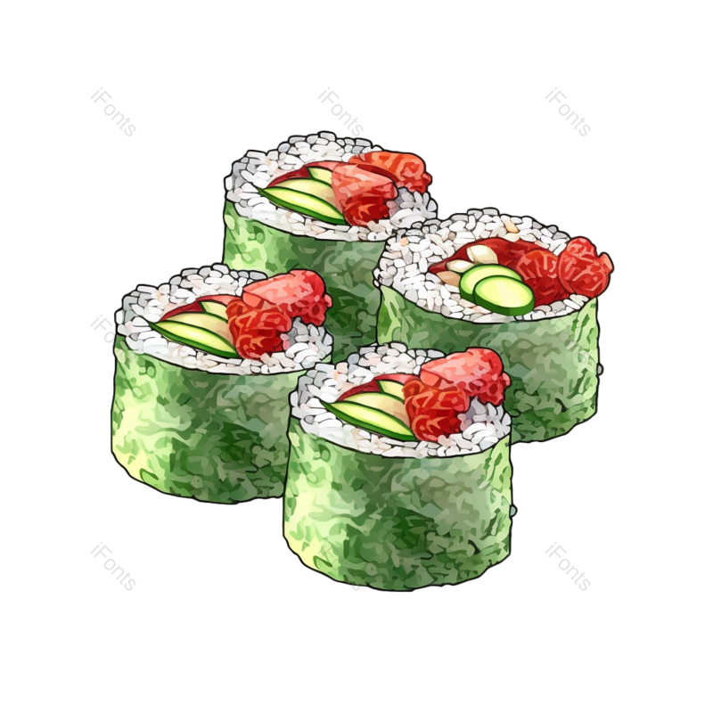 元素图片,日本料理元素,美食PNG,寿司免抠素材